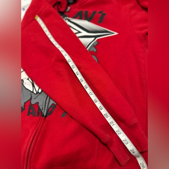 Vintage 90s Sz: XXL Famous Stars & Stripes Graphic Logo Full Zip Hoodie. - Picture 5 of 11